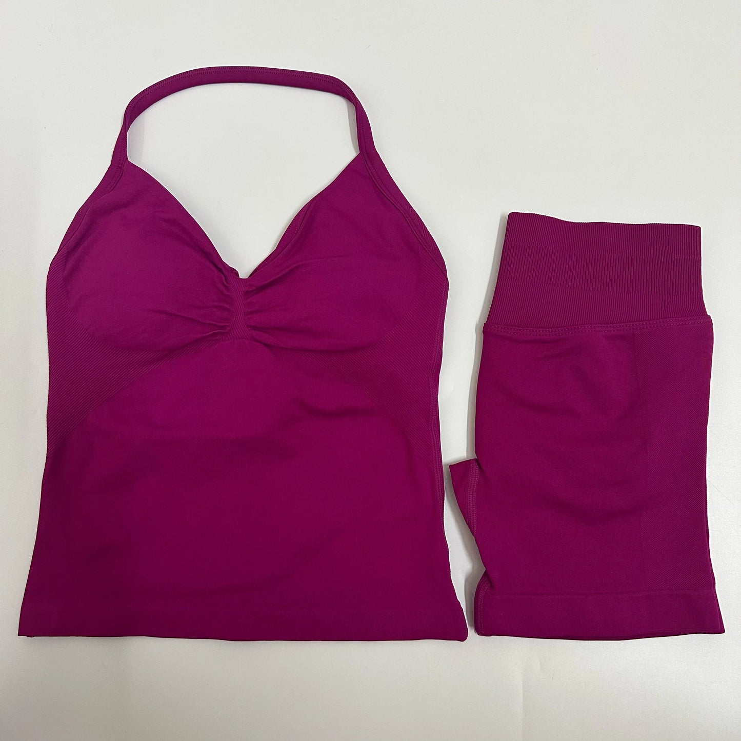 Yoga/Gym Set Backless Tank Tops High Waist