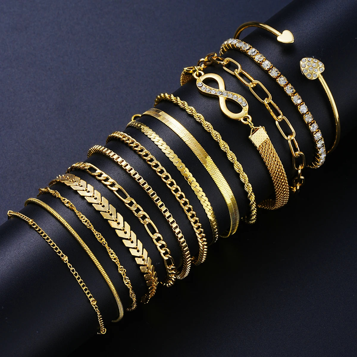 14Pcs/Set Bohemian Multi-layer Chain Bracelets