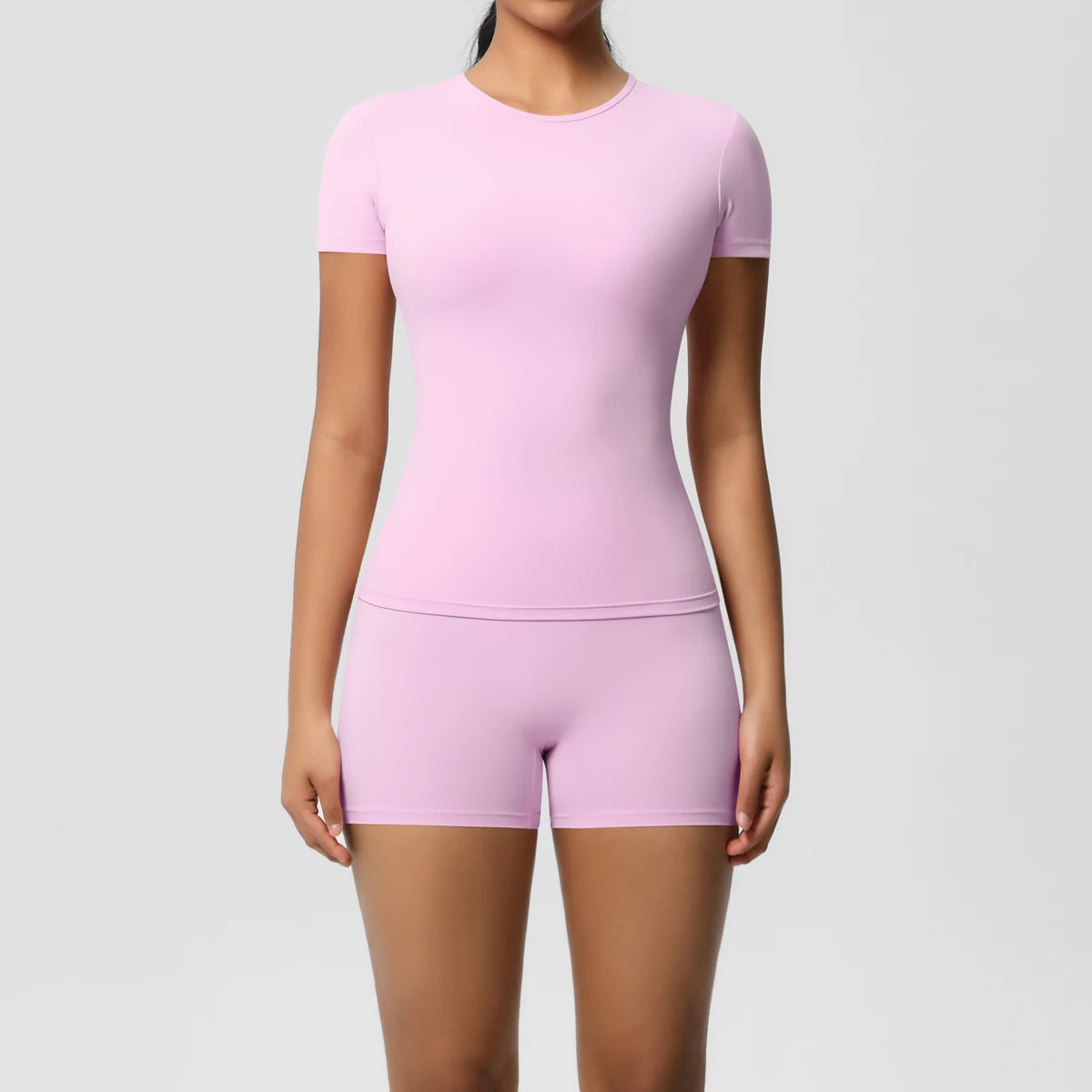 2PC Quick-Drying Gym Leggings Breathable Stretchy