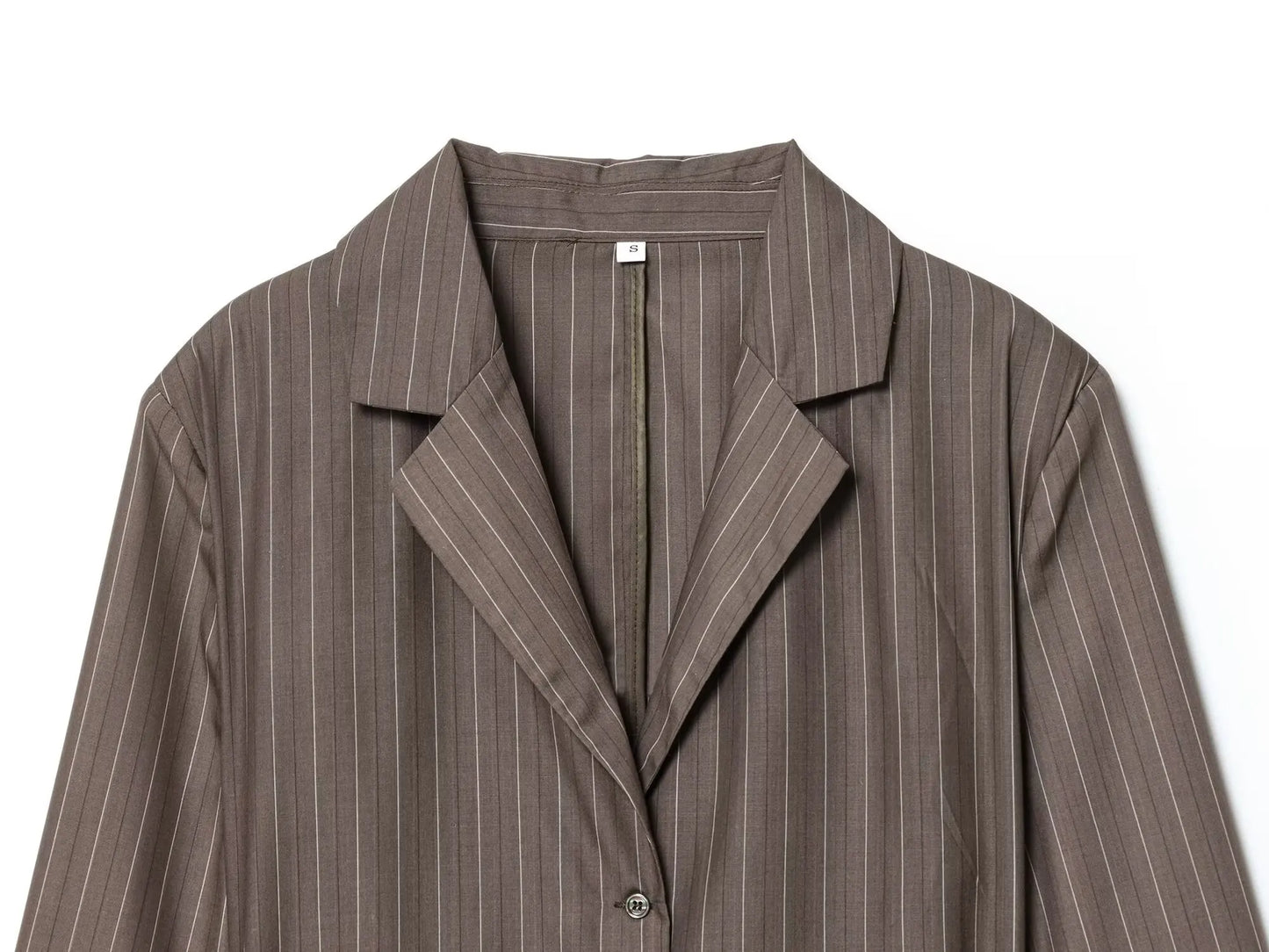 Striped Blazer Suit Slim Blazer Wide-leg Pants