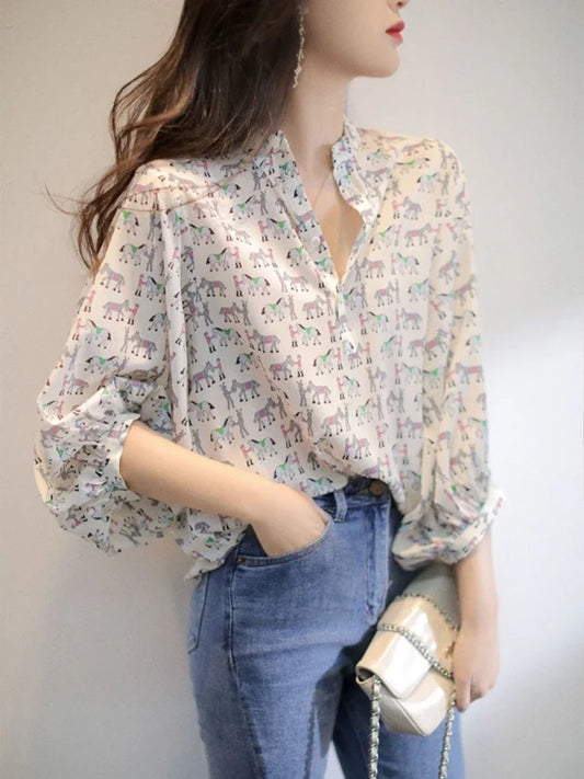 Formal Women's Shirt Summer Half Sleeve