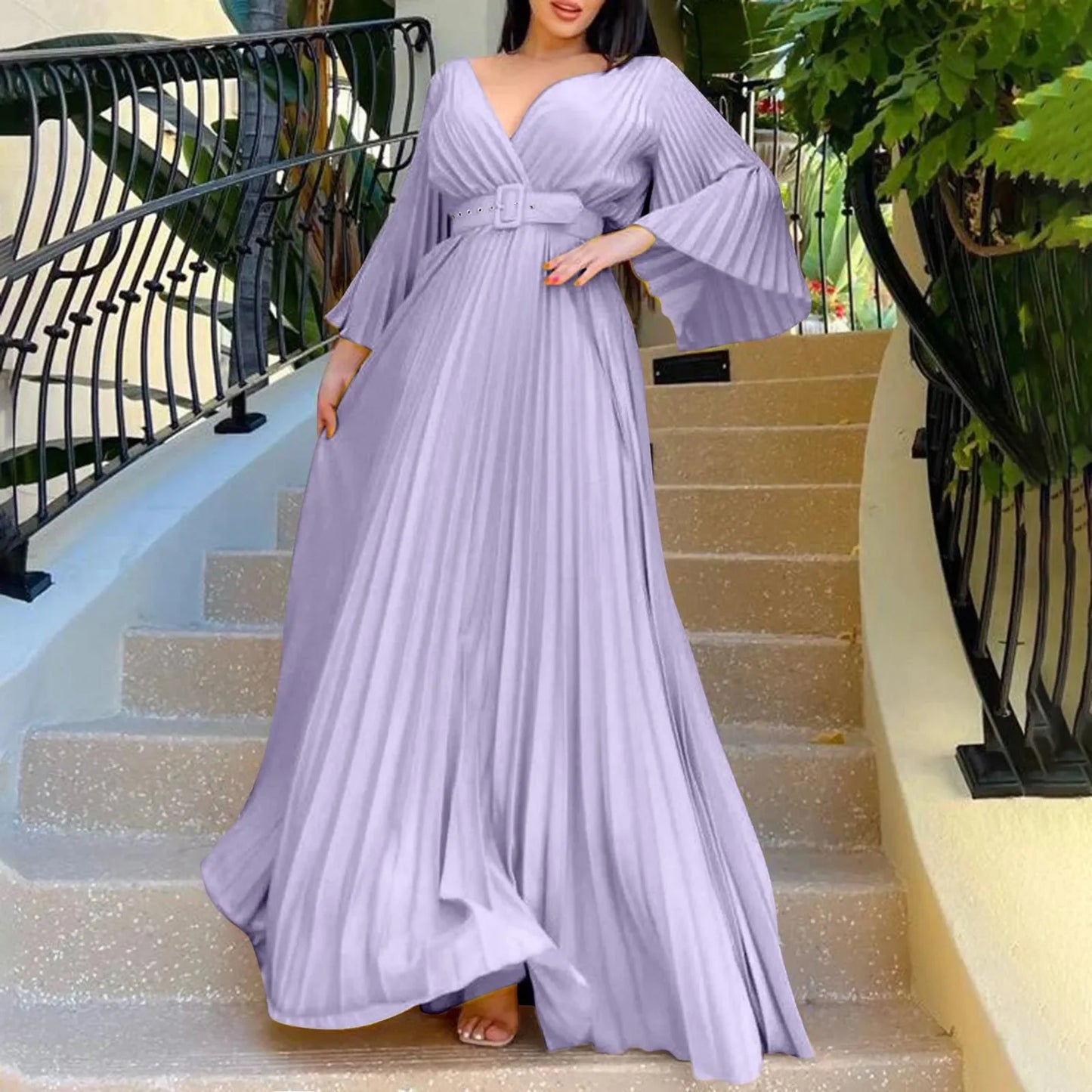 Plus Size Evening Dress Long Sleeves