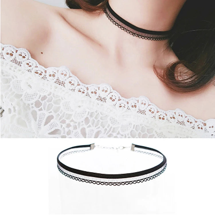 Black Velvet Choker Necklace  Sexy Lace Necklaces