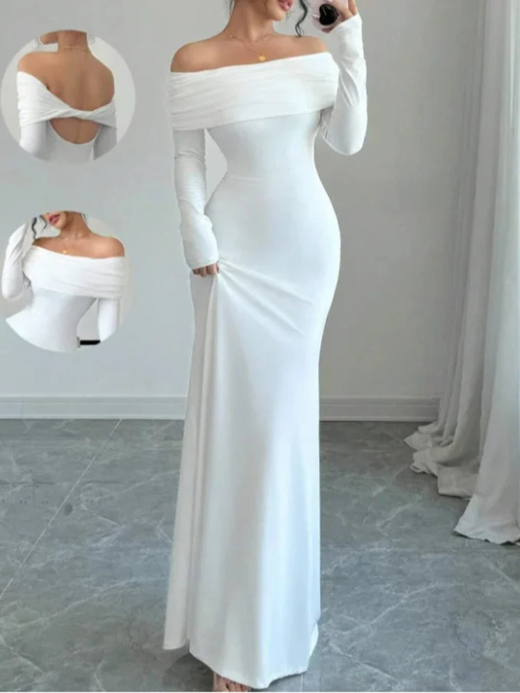 Sexy One Piece Collar Slim Fit High Waist