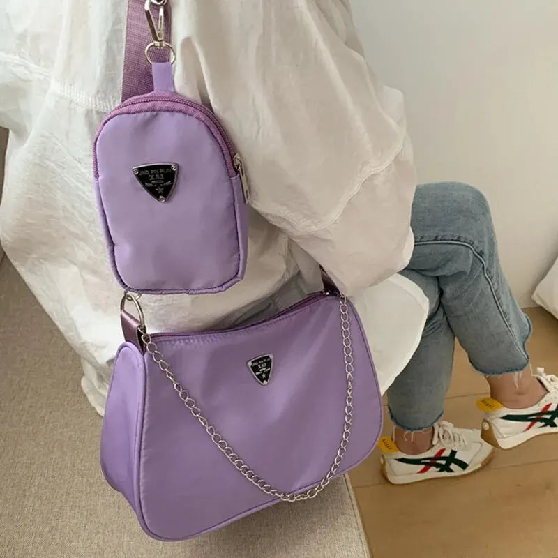 Nylon Crossbody Fashion Portable Casual Underarm Bag