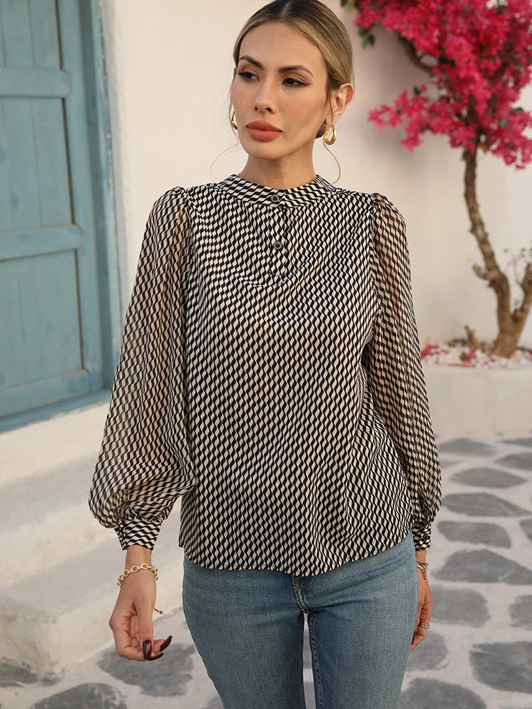 Summer Stylish chiffon Women Blouses