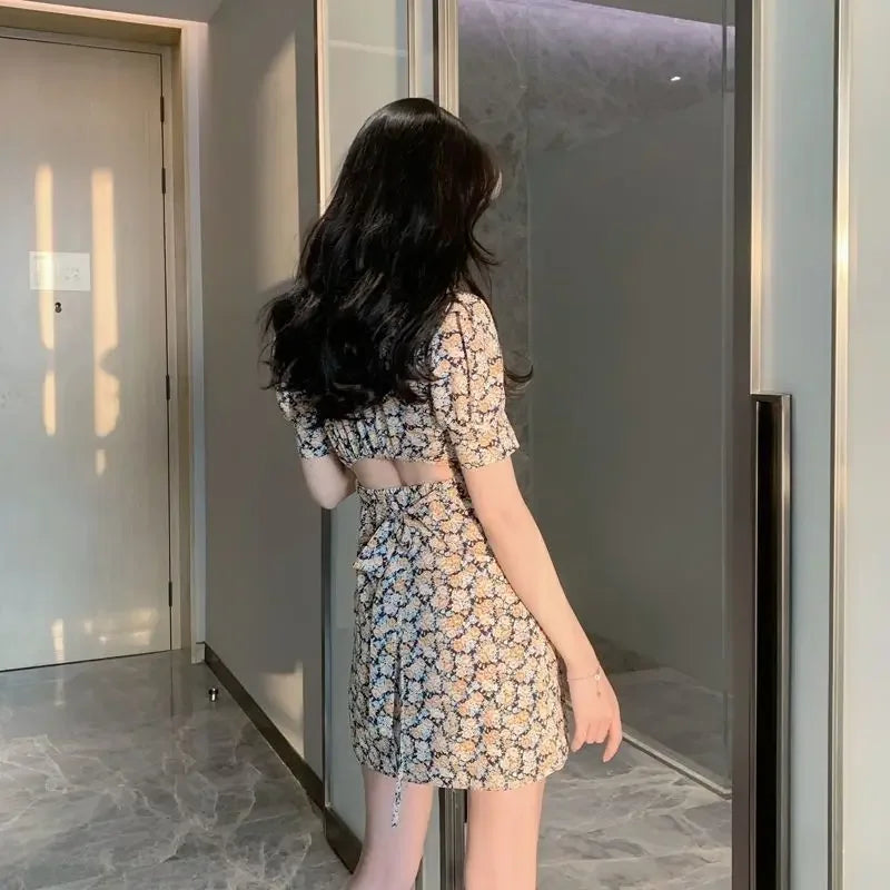 Short Backless Open Back Dress