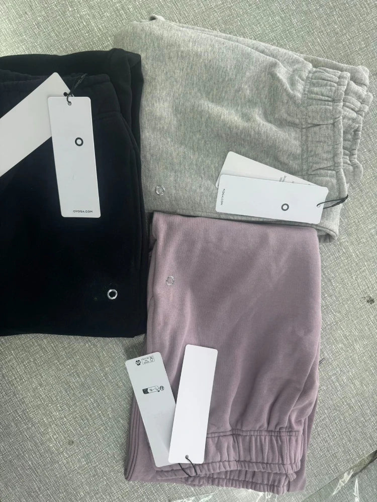 Cotton Jogging Gray  Drawstring Elastic Black Trousers