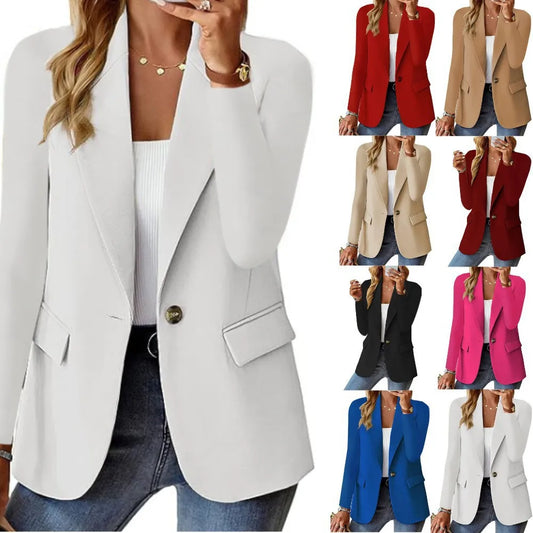 Oversized Blazer Jacket Coat Lapel Long Sleeve