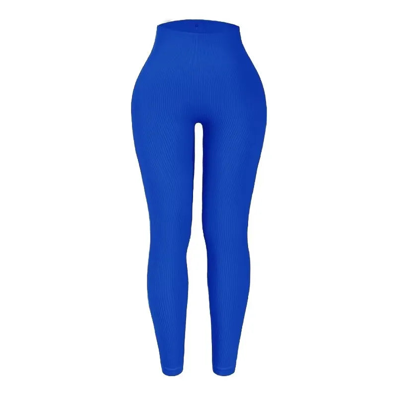 Seamless knitted yoga pants high waisted leggings