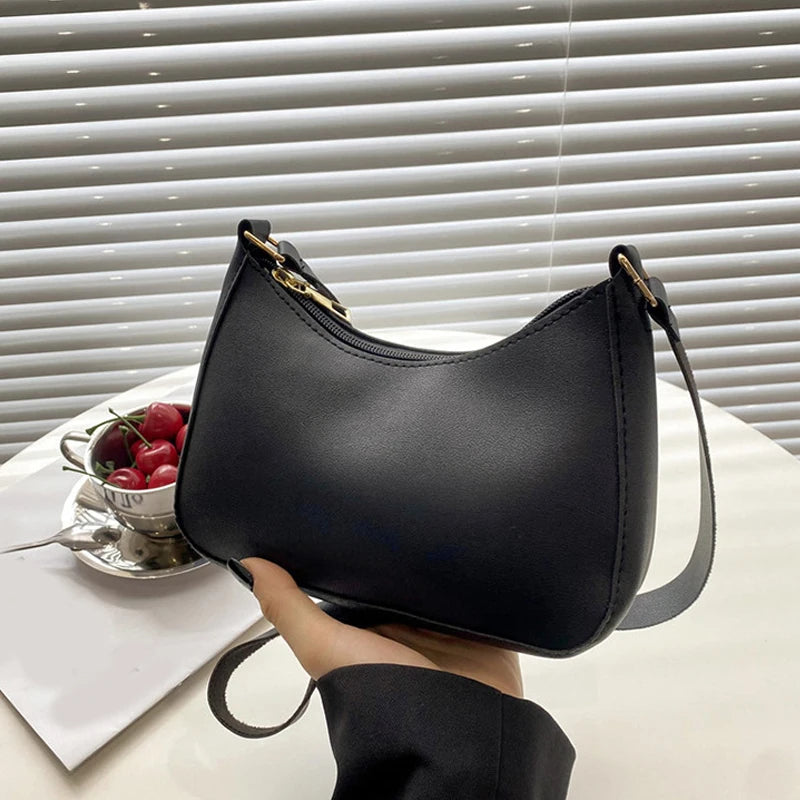 Leather Shoulder Underarm Fashion Handbags Hobos