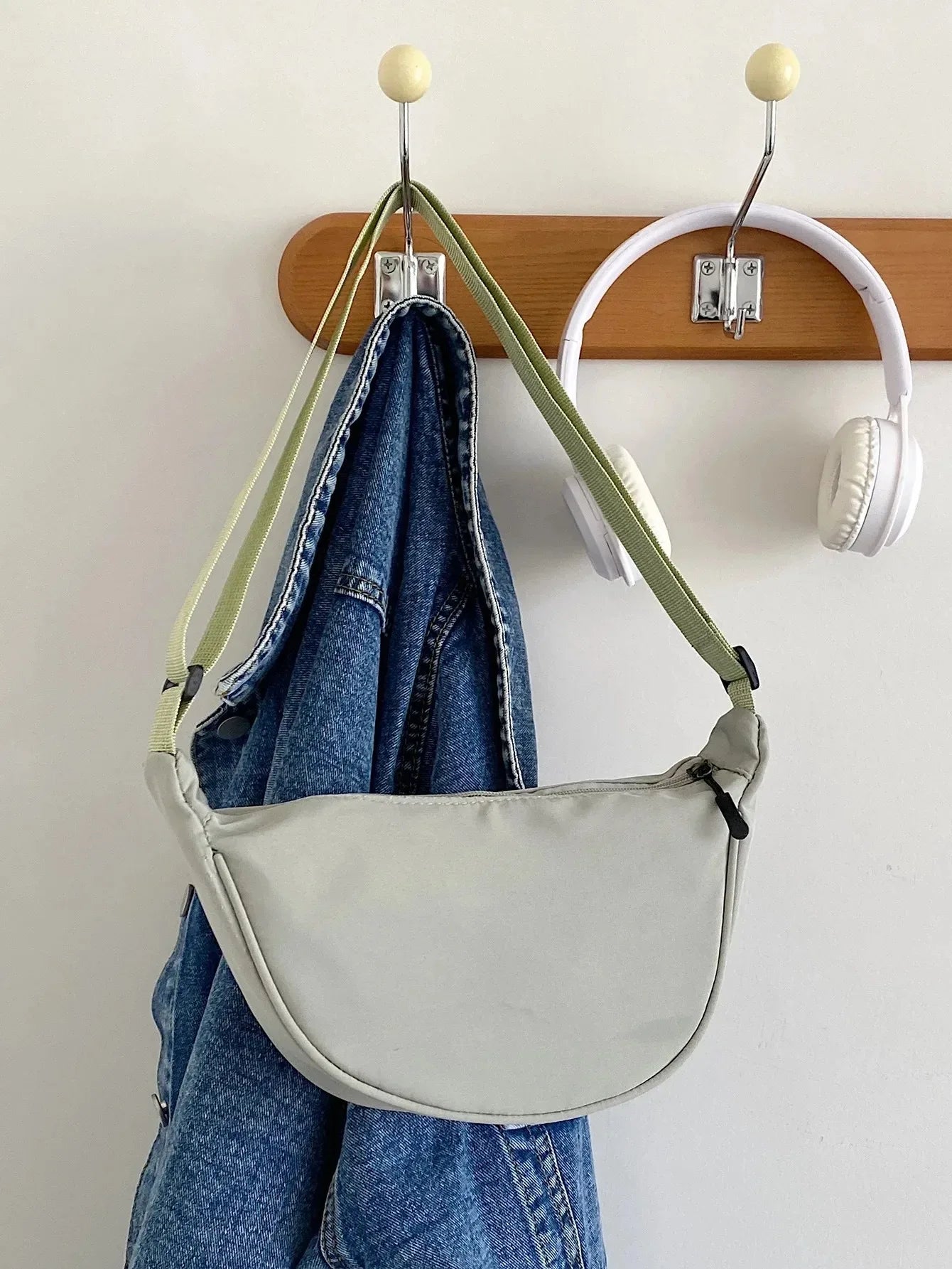 Nylon Hobo Large Capacity Tote  Shopper Bag