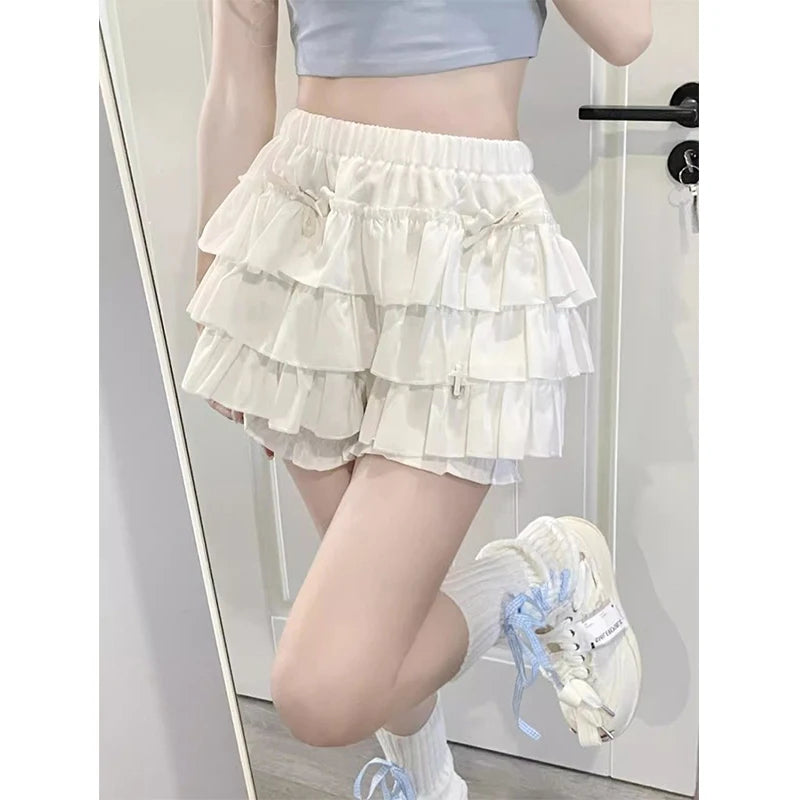 Sweet Ruffles Mini A Line Skirts