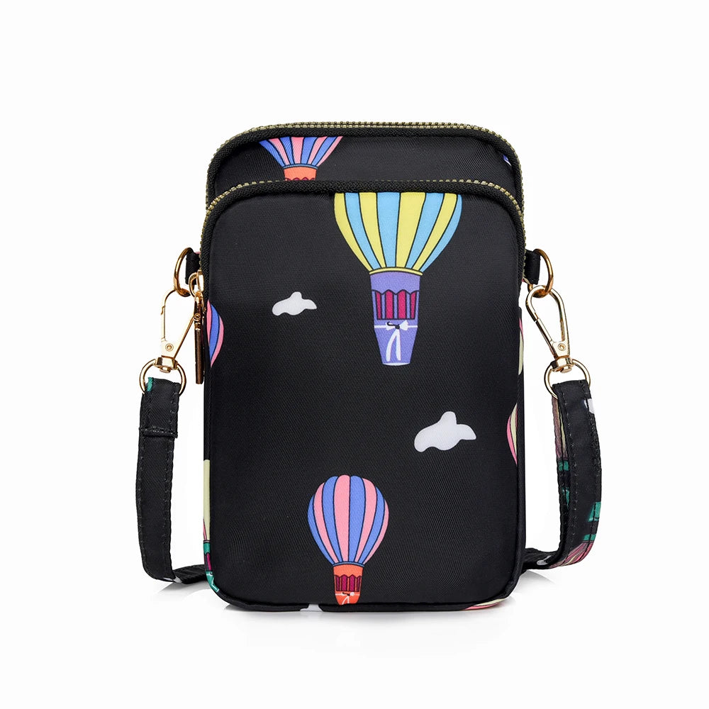 Multi-purpose  multi-layer zipper neck, shoulder phone bag