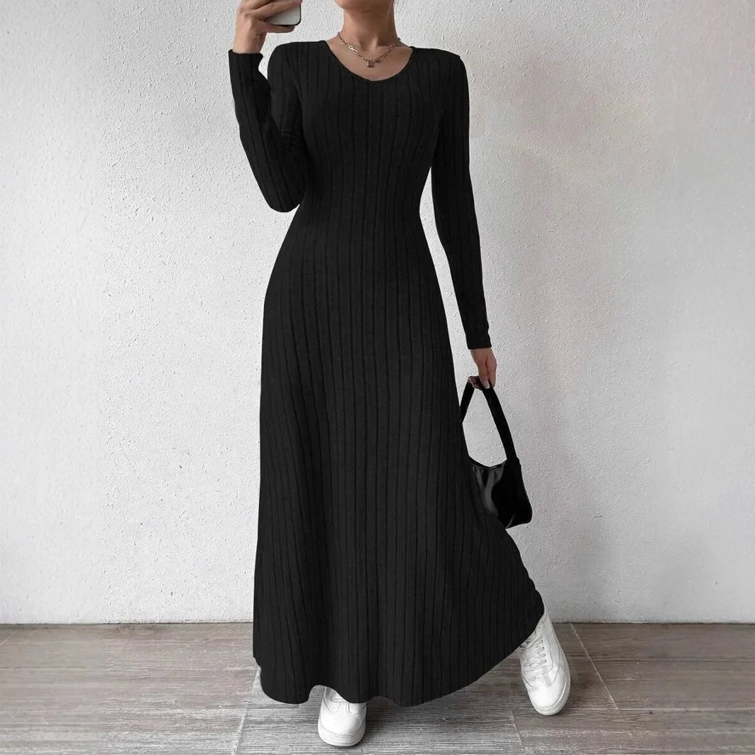 Knitted Long Sleeve Smooths Slims Your Silhouette