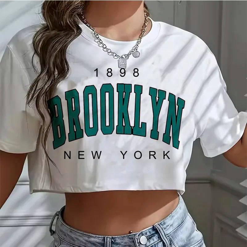 T Shirt Los Angeles Number 91 Brooklyn  Cropped