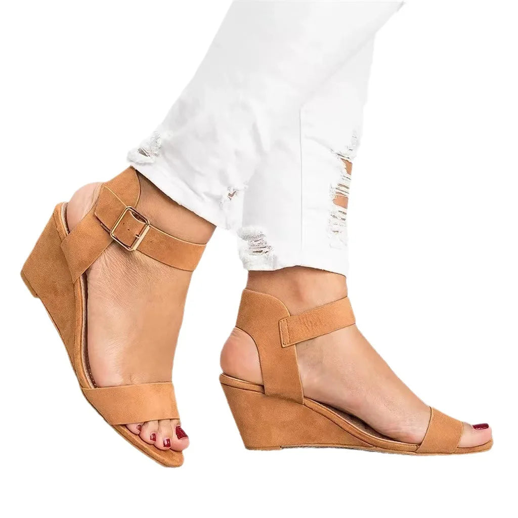 Open Toe Wedge Plus Size Wedge