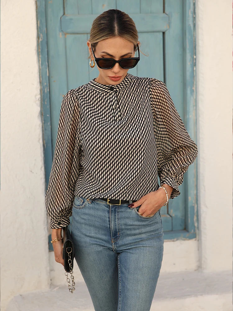 Summer Stylish chiffon Women Blouses