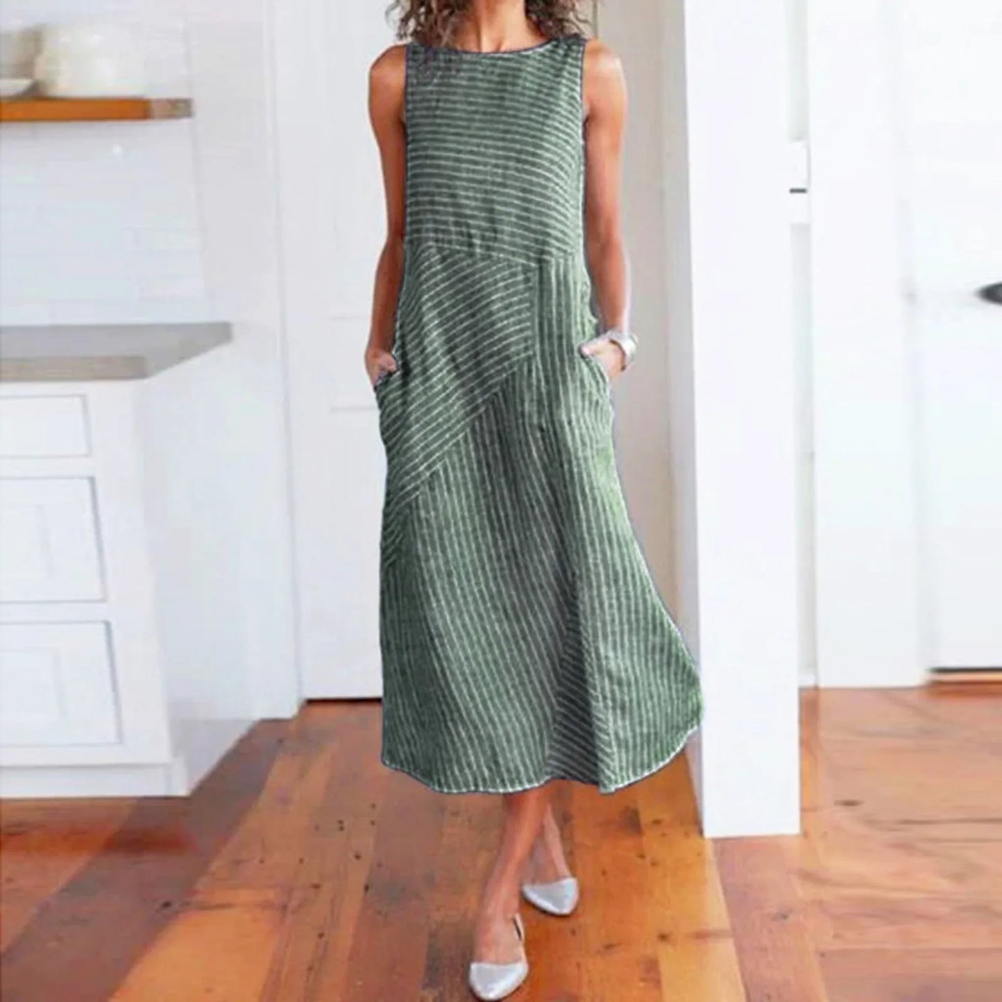 Casual Loose Comfortable Pocket Long Dress