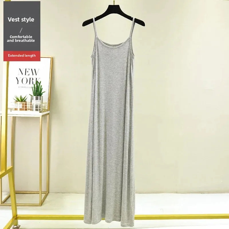 Plus Size Long Thin Underdress  Ankle-length