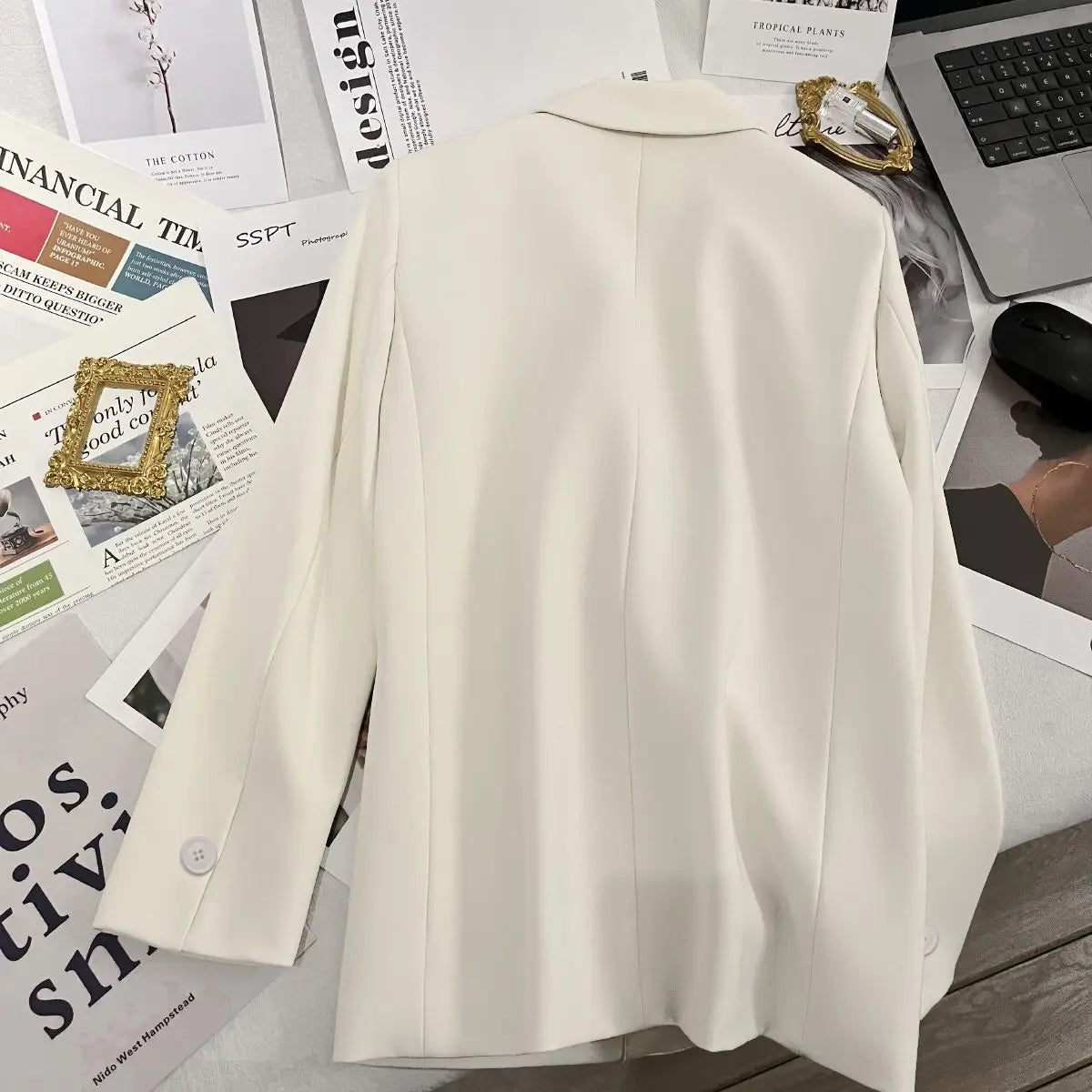 Professional Leisure Blazer Women's Outwear Long Sleeve