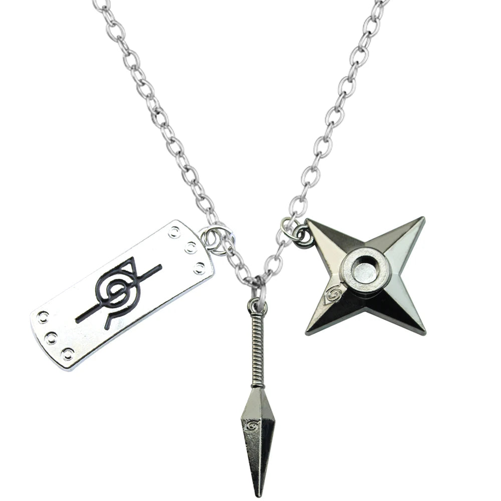 Leather Necklace  Red Cloud Pendant