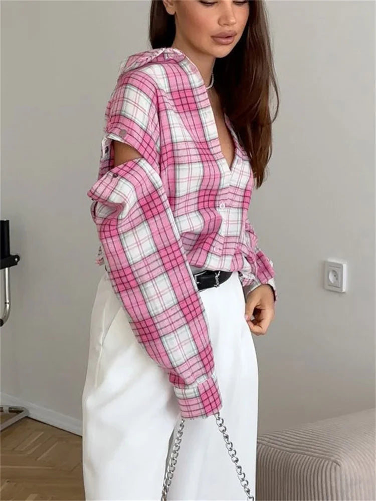 Casual Printed Patchwork Contrast Long Sleeve