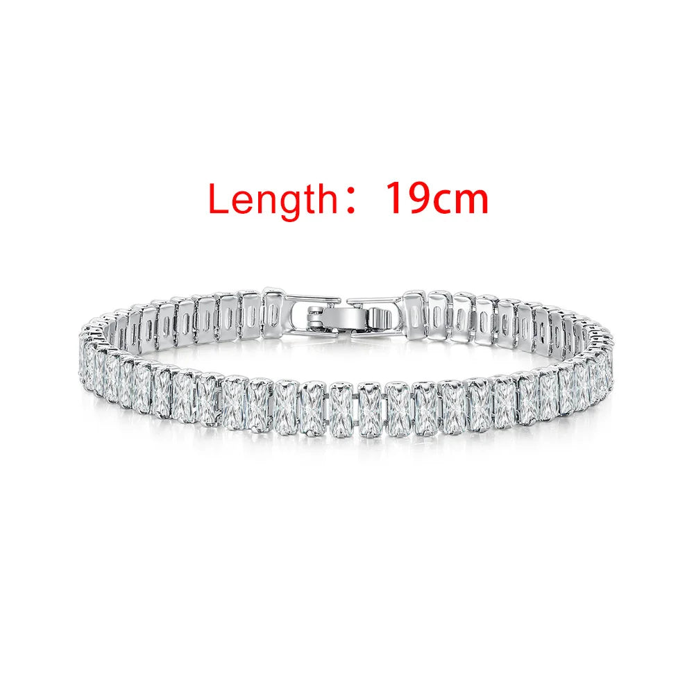 Iced Out Zircon Tennis Luxury Crystal Bracelet