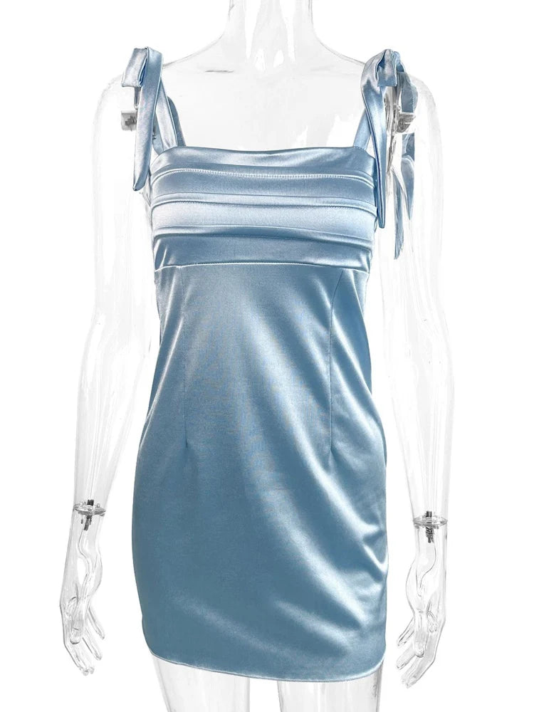 Club Strap Square Collar Bodycon Dress