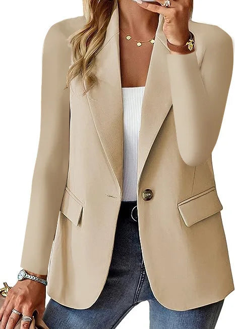Oversized Blazer Jacket Coat Lapel Long Sleeve