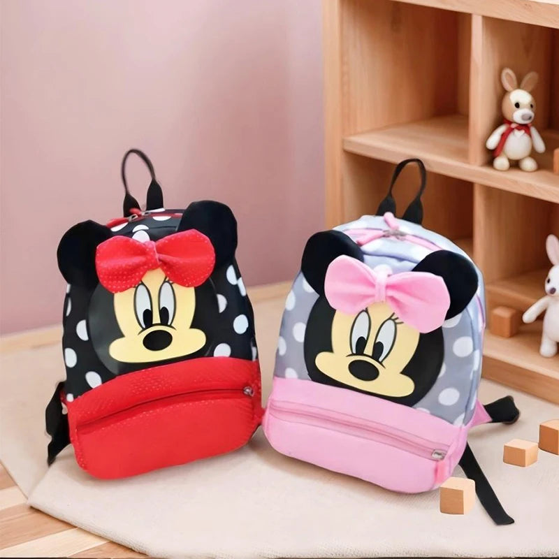 Disney Backpack Minnie Schoolbag For Kids Cartoon