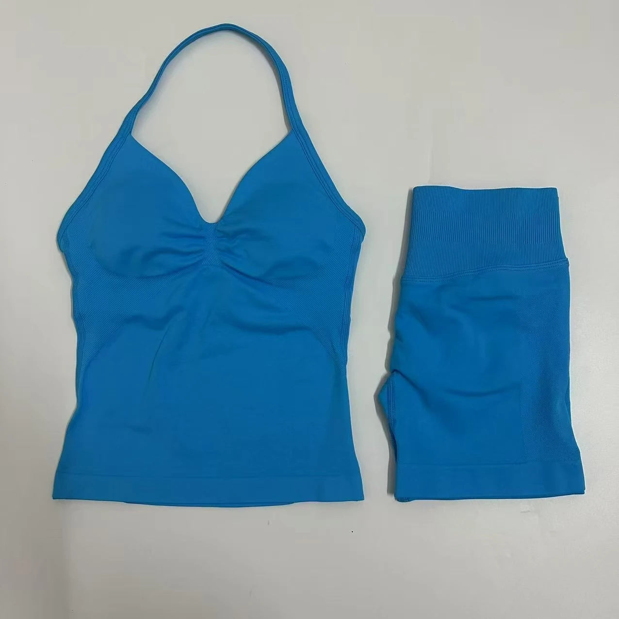 Yoga/Gym Set Backless Tank Tops High Waist