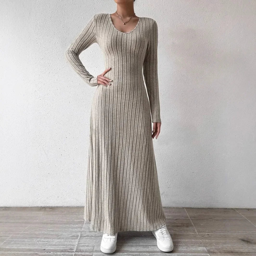 Knitted Long Sleeve Smooths Slims Your Silhouette