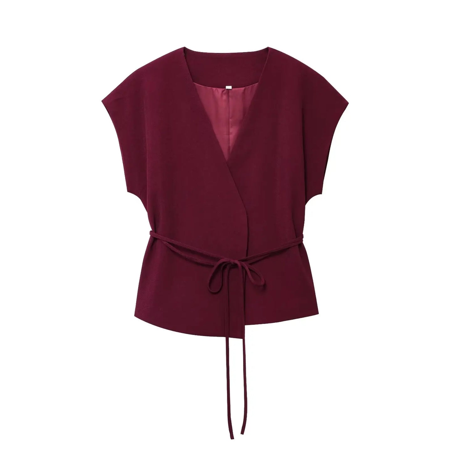 Trouser Suits Sleeveless V-Neck  2 Piece Set