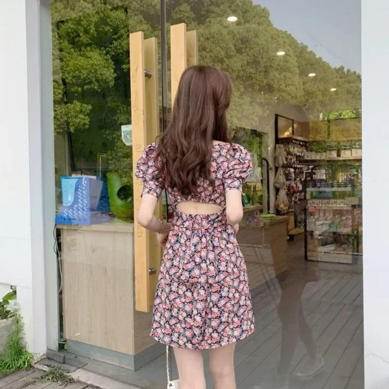 Short Backless Open Back Dress