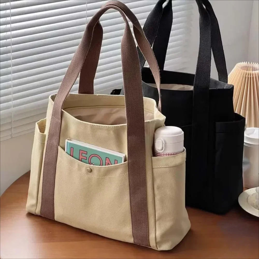 Large Capacity Canvas Tote  Shoulder Bag