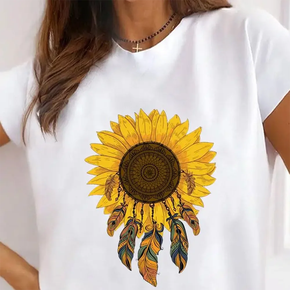 Sunflower Style Trend  Fashion Graphic Sleeve