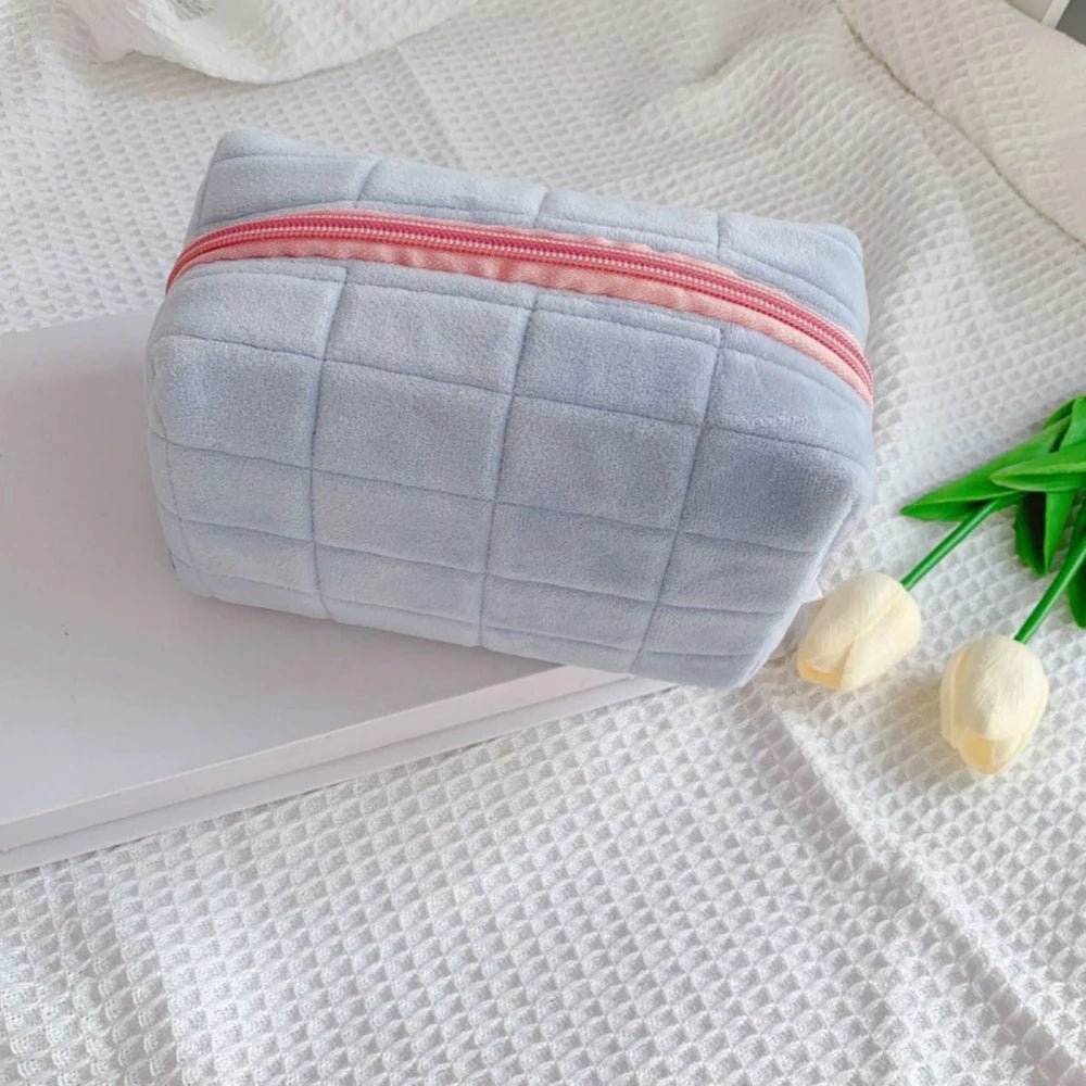 Cute Plush Makeup Bag , Portable Travel Bags