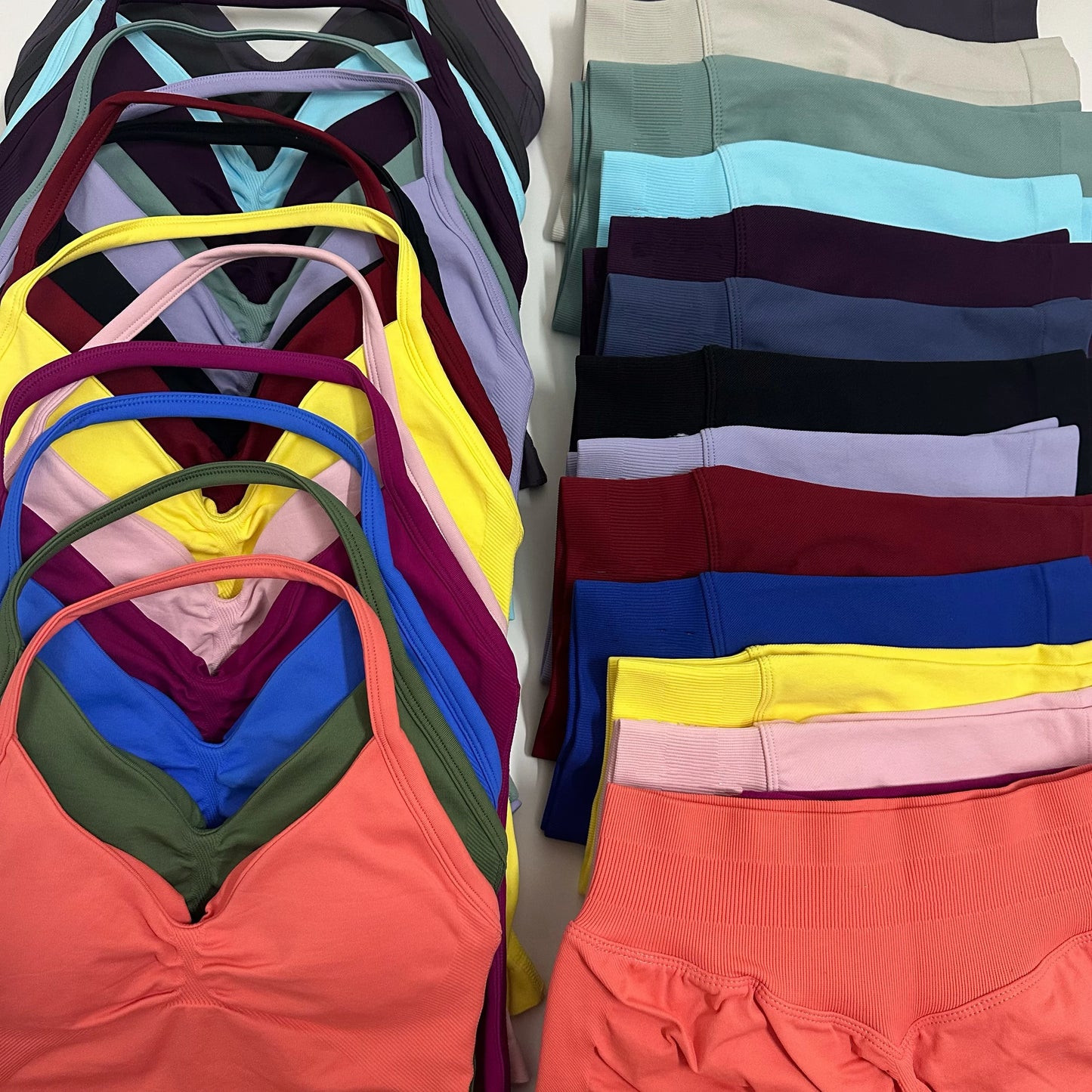 Yoga/Gym Set Backless Tank Tops High Waist