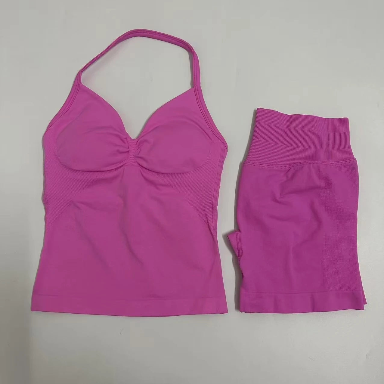 Yoga/Gym Set Backless Tank Tops High Waist