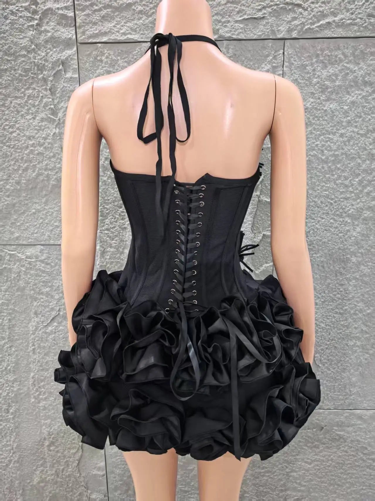 Sexy Strapless Florals Mini Bandage Dress