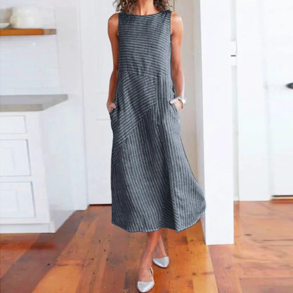 Casual Loose Comfortable Pocket Long Dress