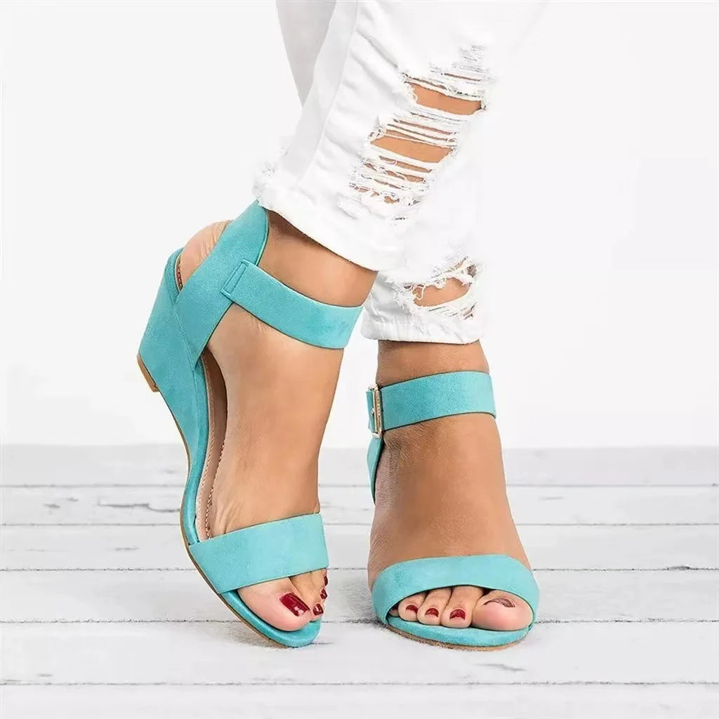 Open Toe Wedge Plus Size Wedge