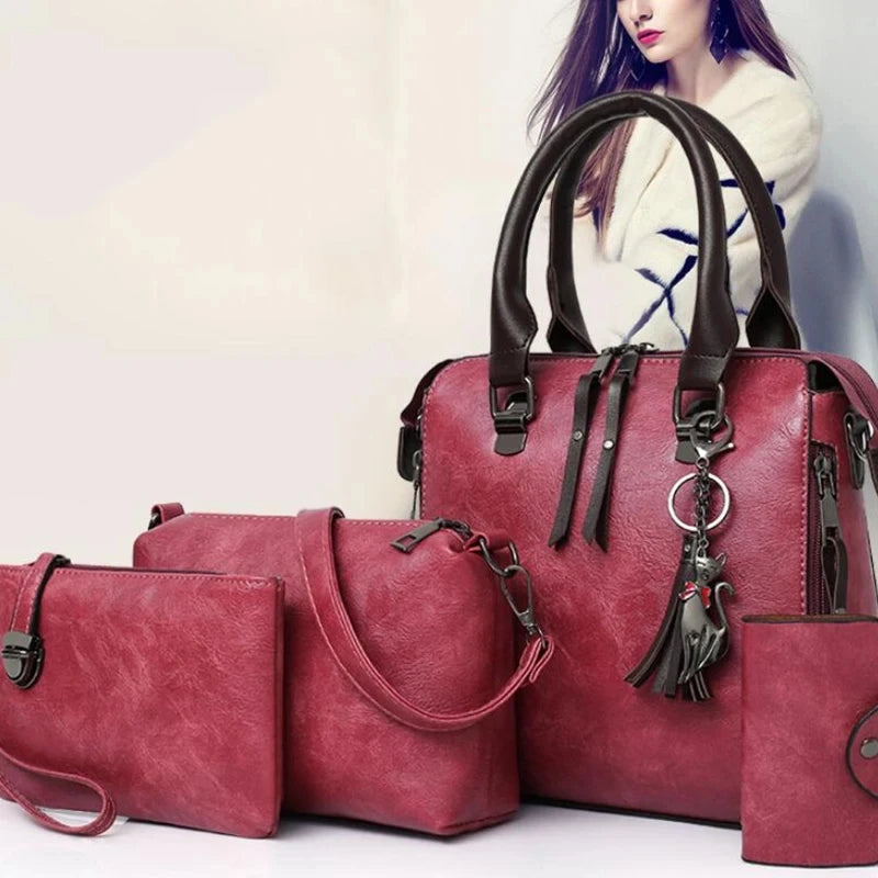 Famous Brands Designer Shoulder Bag 4pcs/set