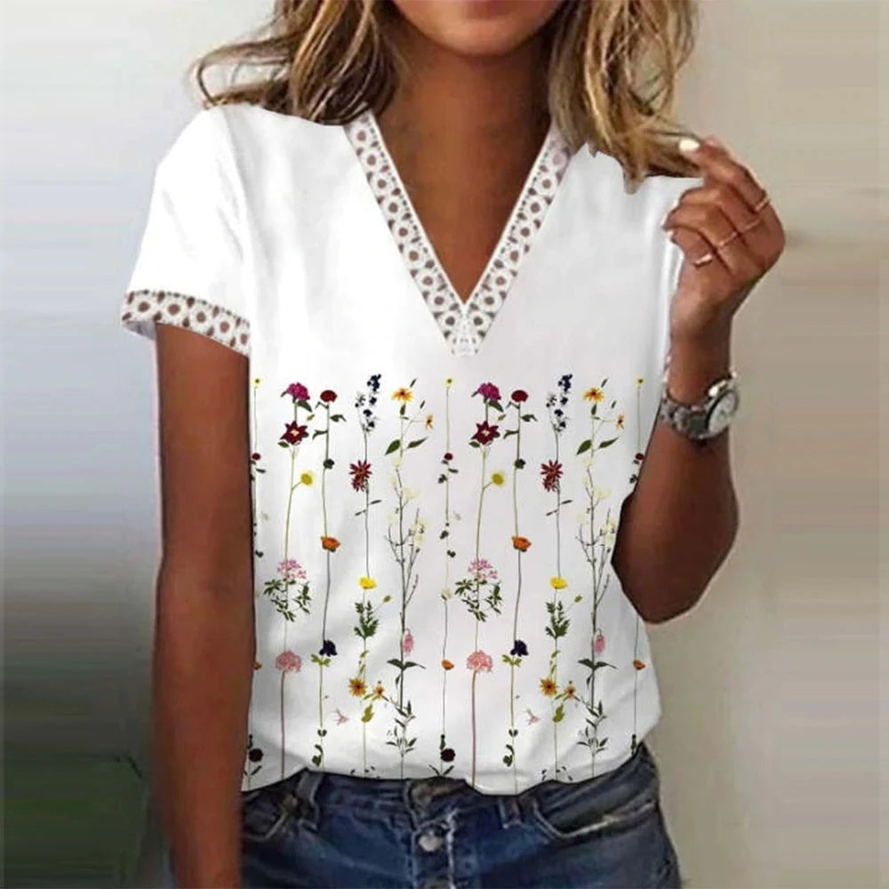 Casual Loose Short Sleeves T-Shirts Women Fashion