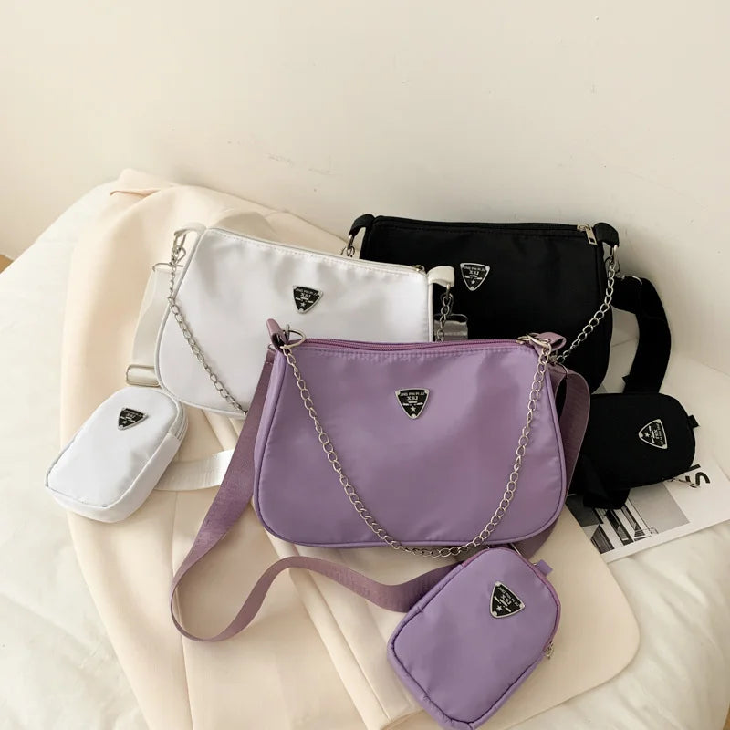 Nylon Crossbody Fashion Portable Casual Underarm Bag