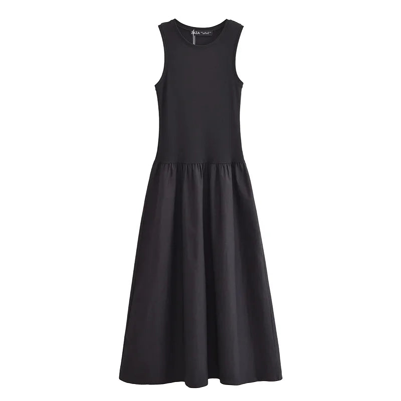 Black Long Dresses Sleeveless Casual