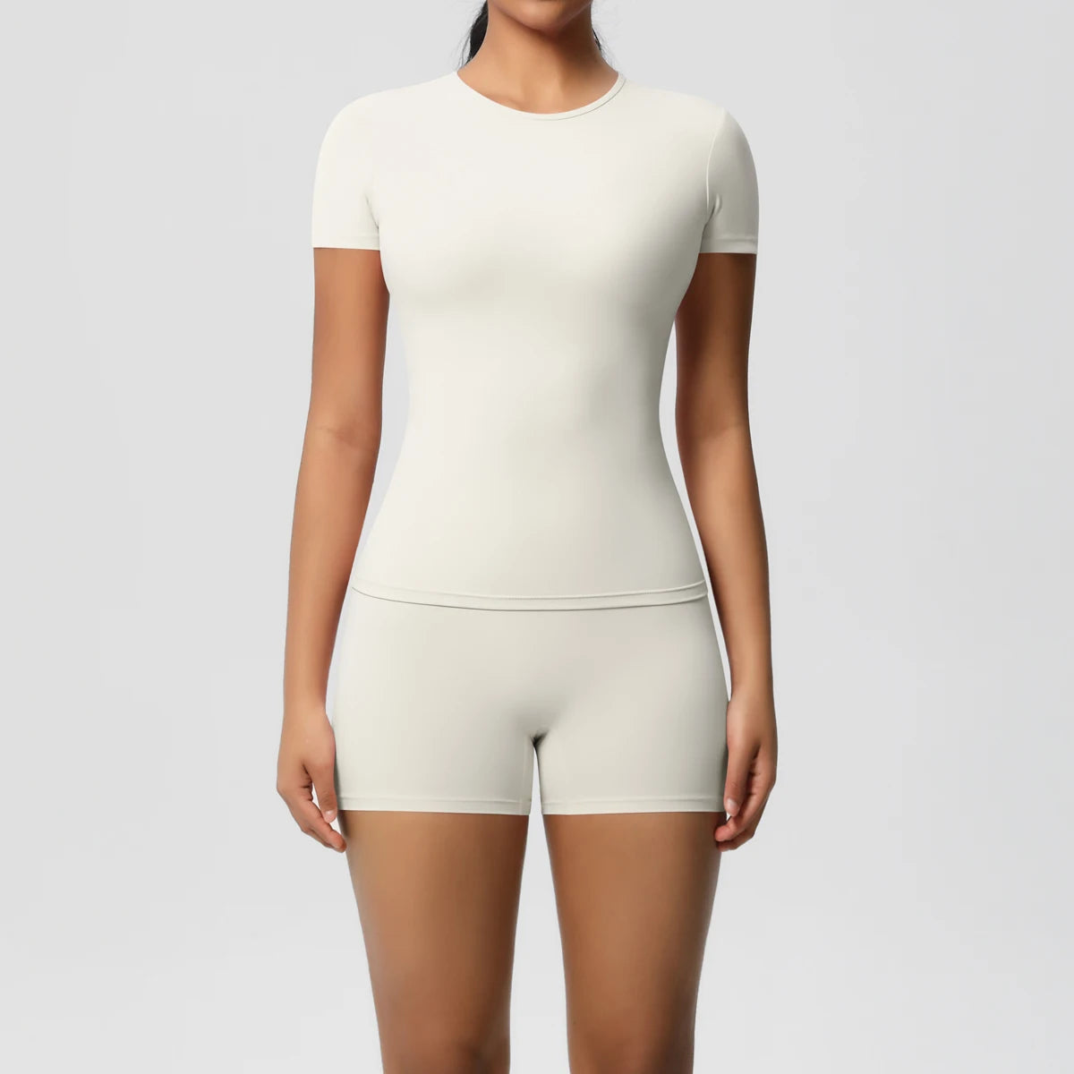 2PC Quick-Drying Gym Leggings Breathable Stretchy