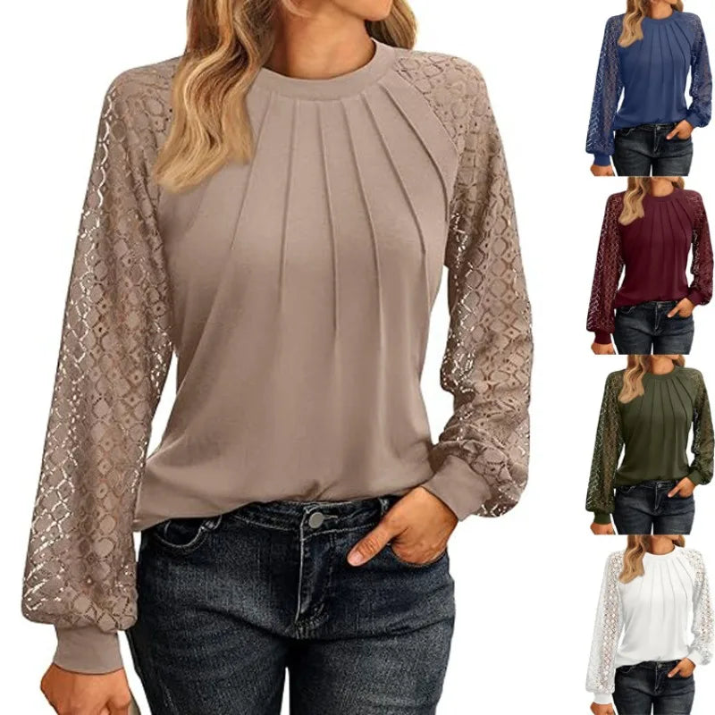 Solid Casual Loose Blouses