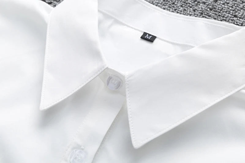 Fashion Long Sleeve Casual Turn Down Collar